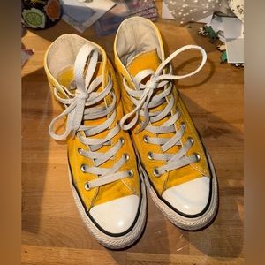 Yellow High Top Converse